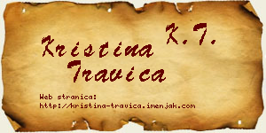 Kristina Travica vizit kartica